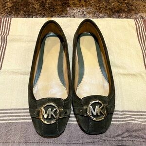 Michael Kors Women’s Forrest Green Suede Leather Fulton Moccasin Flats Sz 6